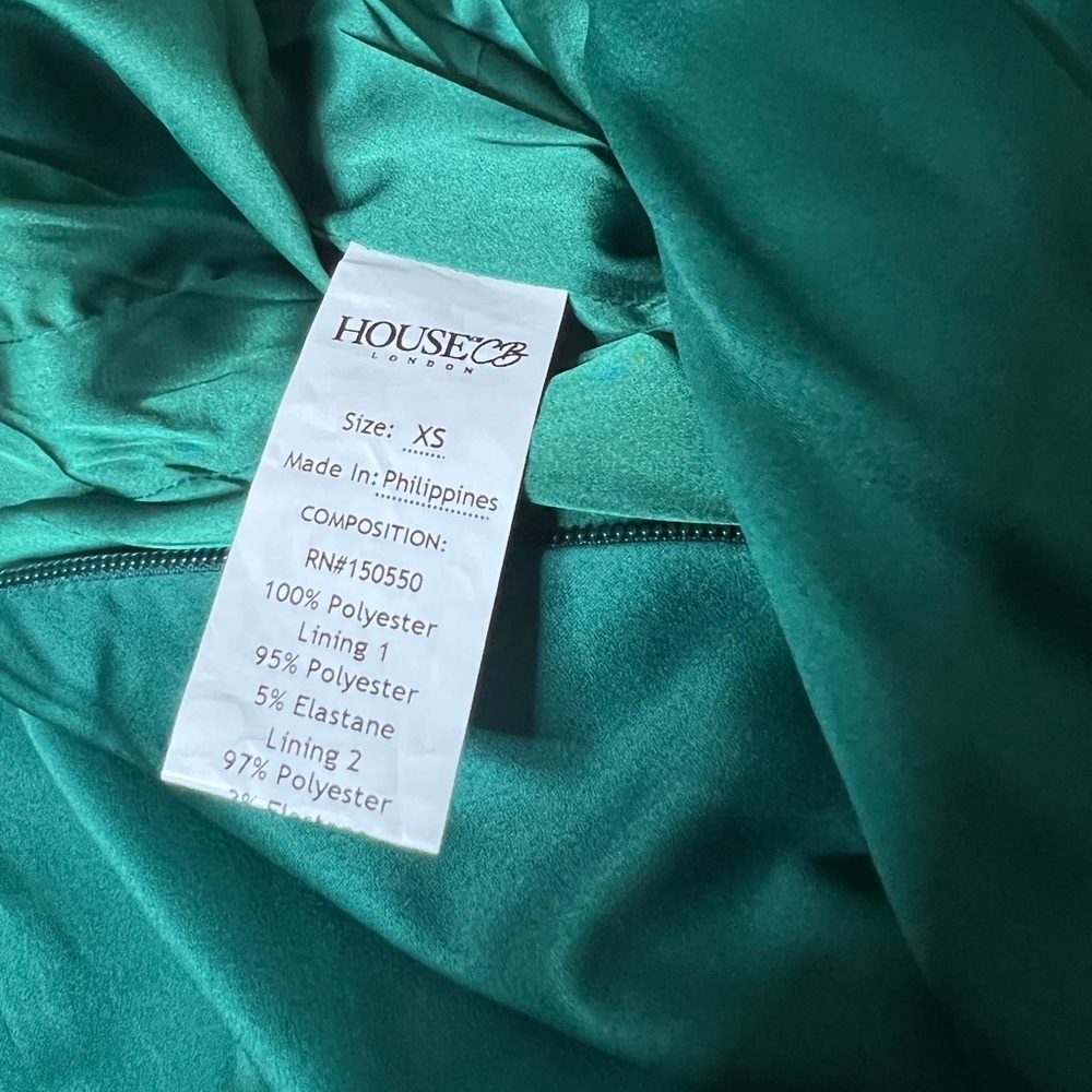 House of CB ‘Sienna’ Emerald Green Dress New-Size XS *RARE - Picture 7 of 9